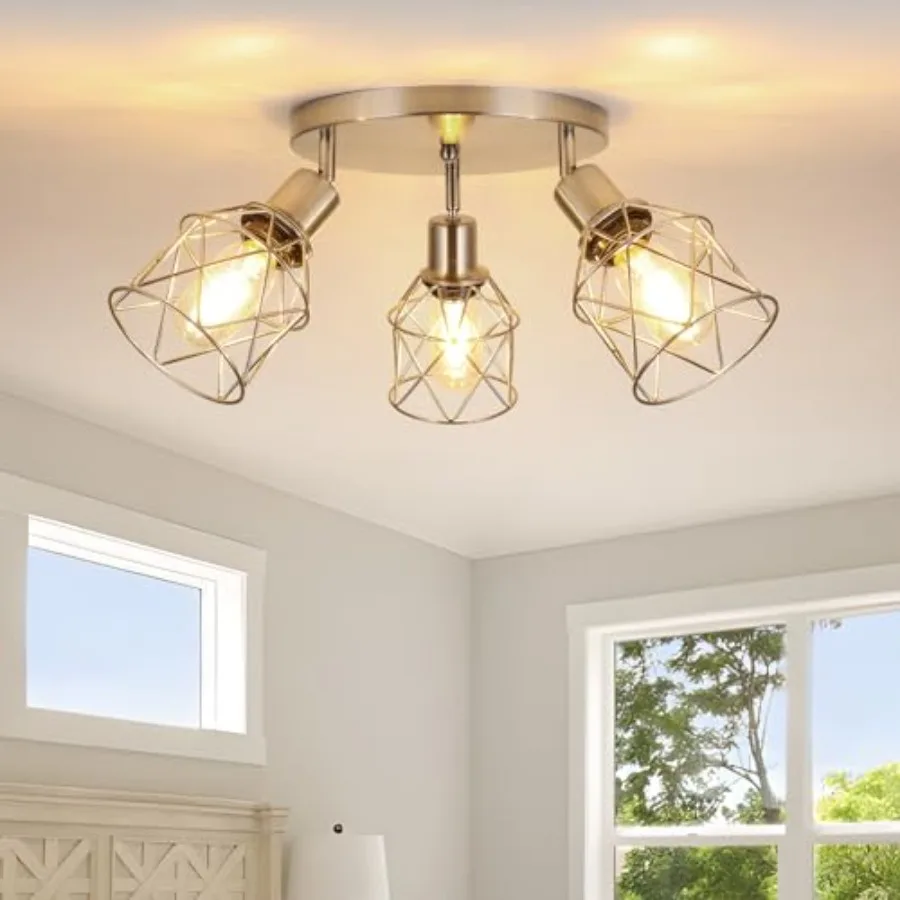 Semi Flush Mount Ceiling Light 3-Light Close to Ceiling Light Fixtures Kitchen Light Fixtures Ceiling Mount E26 Base Multi-Dire
Semi Flush Mount Ceiling Light 3-Light Close to Ceiling Light Fixtures Kitchen Light Fixtures Ceiling Mount E26 Base Multi-Dire