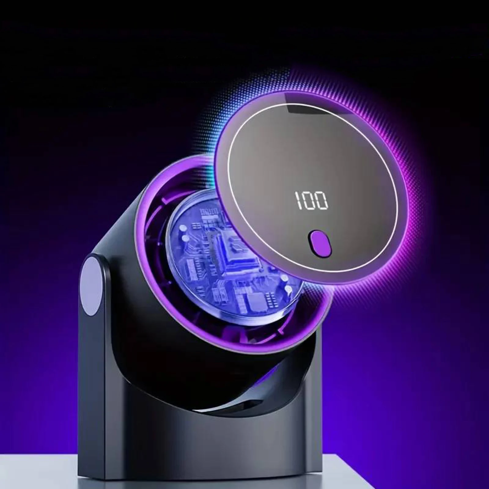 Small Desk Fan 100 Speeds Digital Display Quiet Desktop Air Circulator with Rechargeable Battery Wall-Mouted Design for Bedroom
Small Desk Fan 100 Speeds Digital Display Quiet Desktop Air Circulator with Rechargeable Battery Wall-Mouted Design for Bedroom