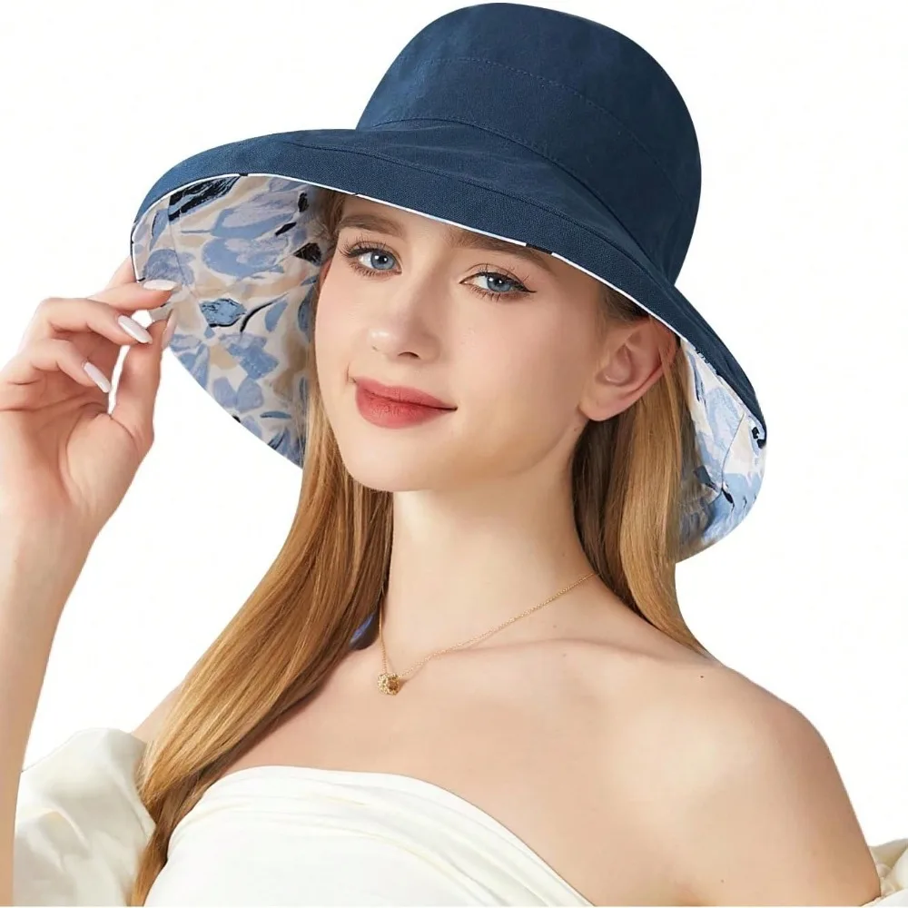 UPF 50+ Wide Brim Packable Sun Hat, Metal Wired Edge Bucket Cap, UV Protection For Beach Fishing Hiking Garden Travel
UPF 50+ Wide Brim Packable Sun Hat, Metal Wired Edge Bucket Cap, UV Protection For Beach Fishing Hiking Garden Travel