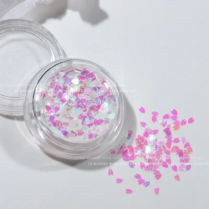 New white cherry blossom petals sequins wild Japanese girl heart glitter steel ball gold thread mixed nail decoration patch
New white cherry blossom petals sequins wild Japanese girl heart glitter steel ball gold thread mixed nail decoration patch