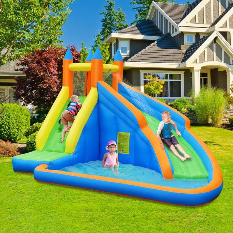 Inflatable Mighty Bounce House Jumper with Water Slide without Blower
Inflatable Mighty Bounce House Jumper with Water Slide without Blower