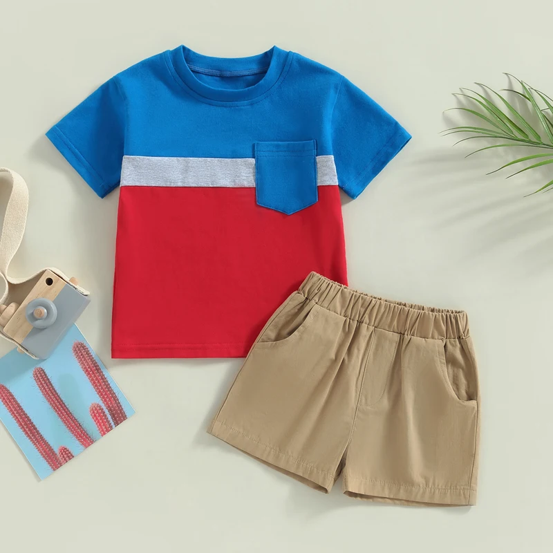 Baby Boys Summer Outfit Sets Short Sleeve O Neck Tops with Casual Shorts American Independence Day 2Pcs Children Clothes Set
Baby Boys Summer Outfit Sets Short Sleeve O Neck Tops with Casual Shorts American Independence Day 2Pcs Children Clothes Set