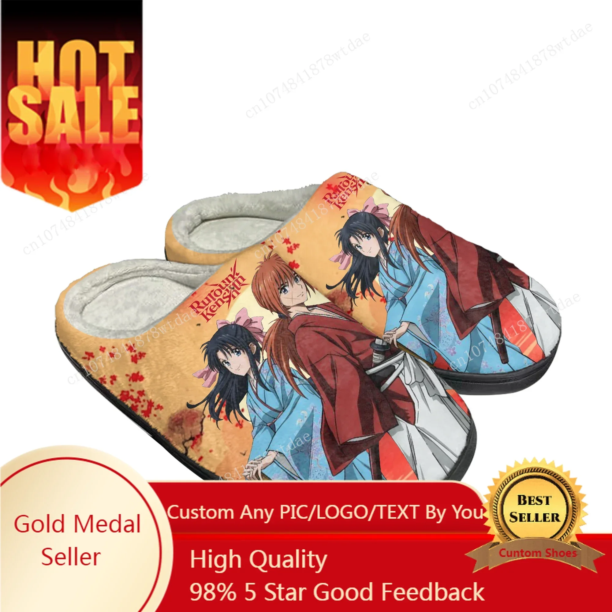Rurouni Kenshin Himura Home Cotton Slippers Mens Womens Plush Bedroom Casual Keep Warm Shoes Anime Custom Thermal Indoor Slipper
Rurouni Kenshin Himura Home Cotton Slippers Mens Womens Plush Bedroom Casual Keep Warm Shoes Anime Custom Thermal Indoor Slipper