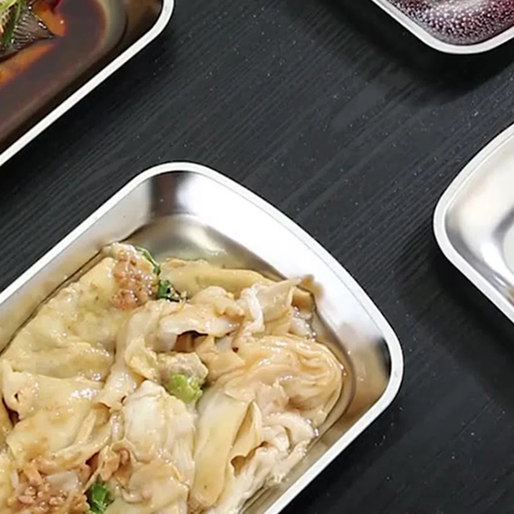 Stainless Steel Food Plate Portable Snack Serving Tray Dessert Fruit Dish Cake Cookie Container Bbq Dinner Tray Roast Meat
Stainless Steel Food Plate Portable Snack Serving Tray Dessert Fruit Dish Cake Cookie Container Bbq Dinner Tray Roast Meat