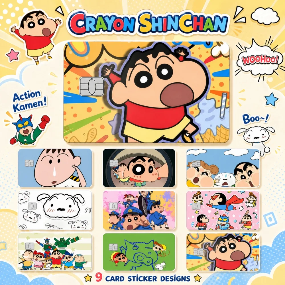 Kawaii Crayon Shin-chan Card Sticker Cute Animes Waterproof Matte Protective Decorative Film Stickers Fit For Debit Credit Card
Kawaii Crayon Shin-chan Card Sticker Cute Animes Waterproof Matte Protective Decorative Film Stickers Fit For Debit Credit Card