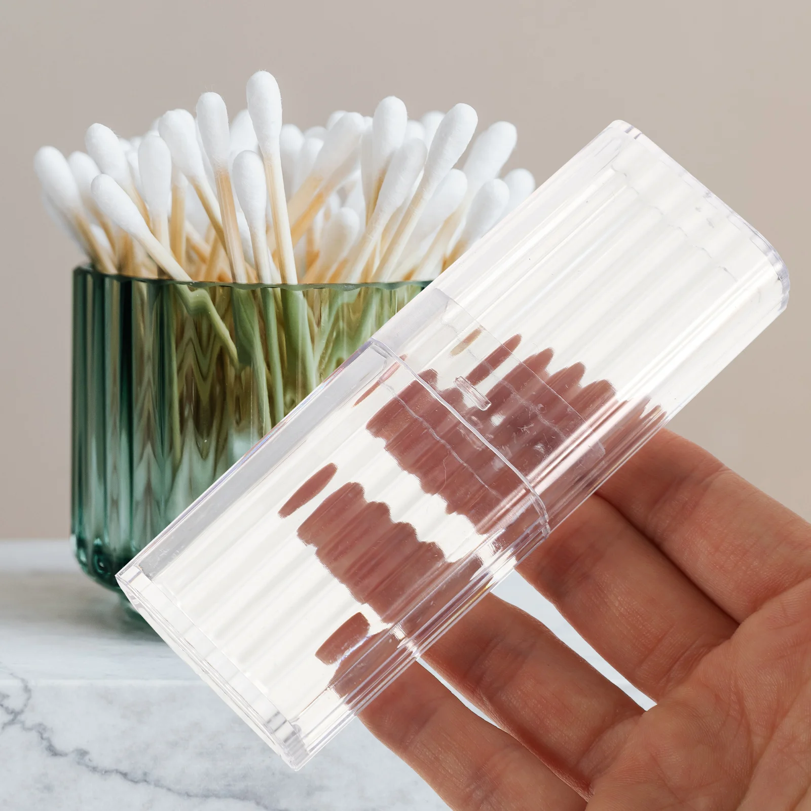 4pcs Plastic Cotton Swab Holder Toothpick Storage Box Portable Small Organizer For Cotton Swabs Toothpicks Household Use
4pcs Plastic Cotton Swab Holder Toothpick Storage Box Portable Small Organizer For Cotton Swabs Toothpicks Household Use