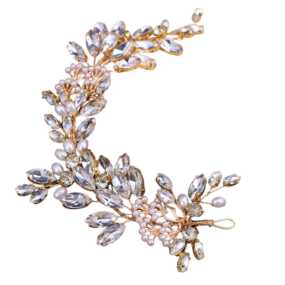 Elegant Bridal Crystal Headband Sparkling Dangling Bridal Pearl Headpieces DIY Braided Design Wedding Rhinestone Head Jewelry
Elegant Bridal Crystal Headband Sparkling Dangling Bridal Pearl Headpieces DIY Braided Design Wedding Rhinestone Head Jewelry