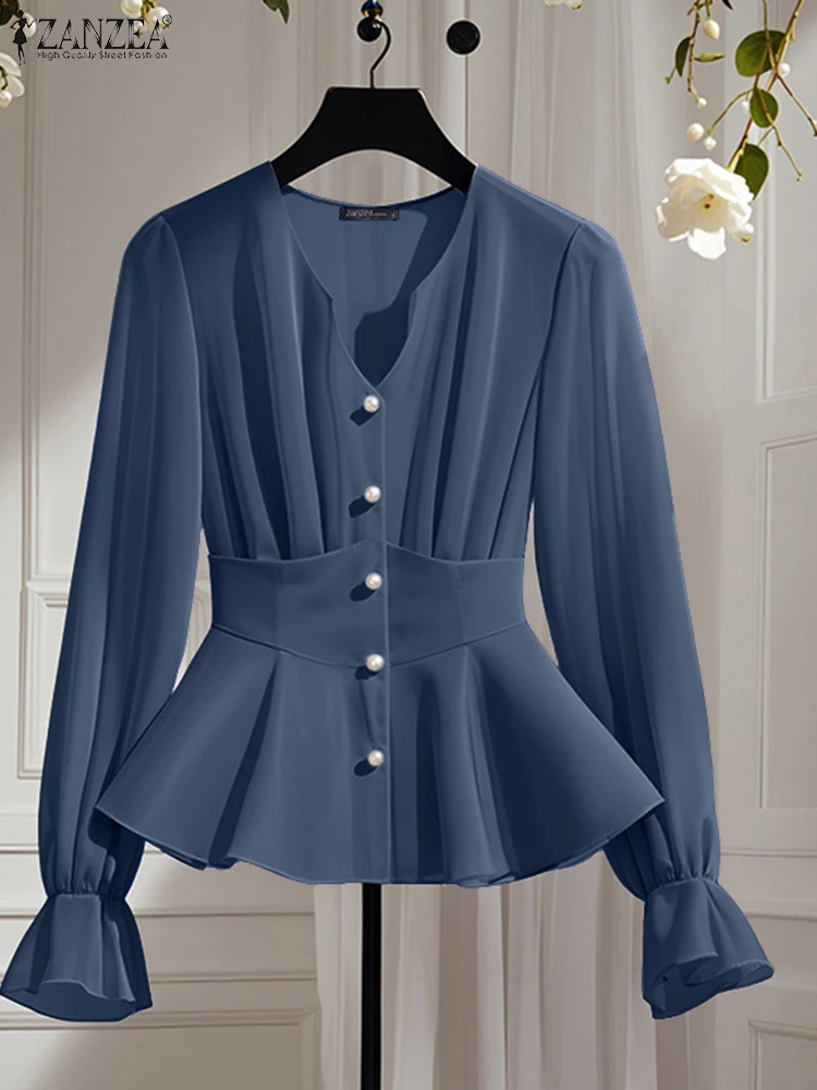 ZANZEA 2025 Autumn Shirts Women Long Sleeve Tops Casual Loose V Neck Tunic Fashion Buttons V Neck OL Work Blusas Oversized
ZANZEA 2025 Autumn Shirts Women Long Sleeve Tops Casual Loose V Neck Tunic Fashion Buttons V Neck OL Work Blusas Oversized