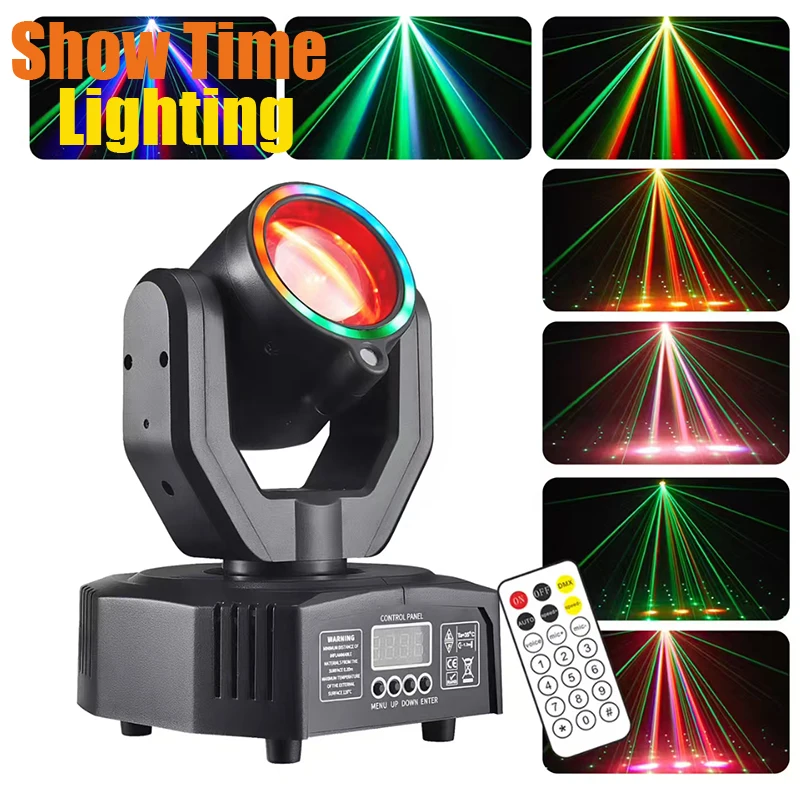 Mini Led Moving Head 20W Led RGBW 4 IN 1 Beam Moving Head With Green Laser Point Sky Starry Effect for Disco Party
Mini Led Moving Head 20W Led RGBW 4 IN 1 Beam Moving Head With Green Laser Point Sky Starry Effect for Disco Party