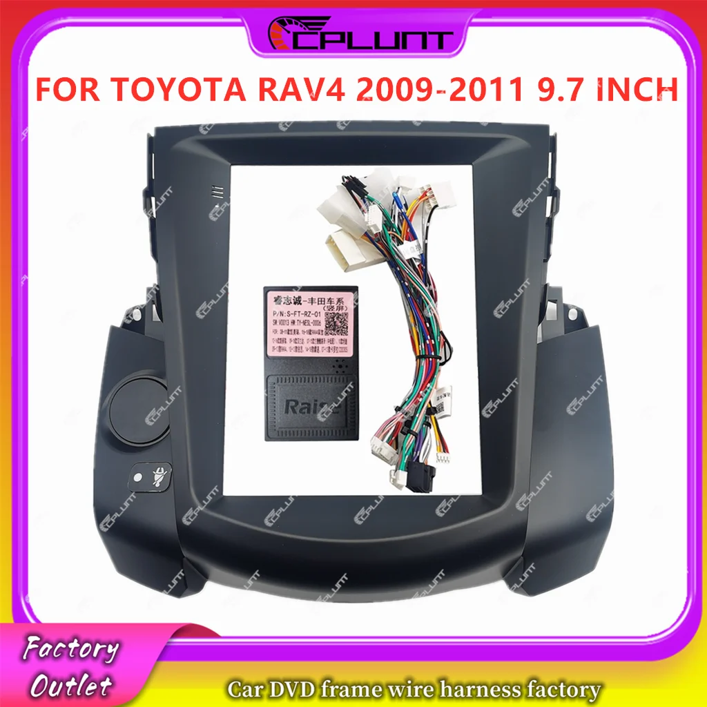 Tesla Screen 9.7 Inch Car DVD Frame Fascia Adapter For TOYOTA RAV4 2009-2011 Android Radio Dash Fitting Panel Kit
Tesla Screen 9.7 Inch Car DVD Frame Fascia Adapter For TOYOTA RAV4 2009-2011 Android Radio Dash Fitting Panel Kit
