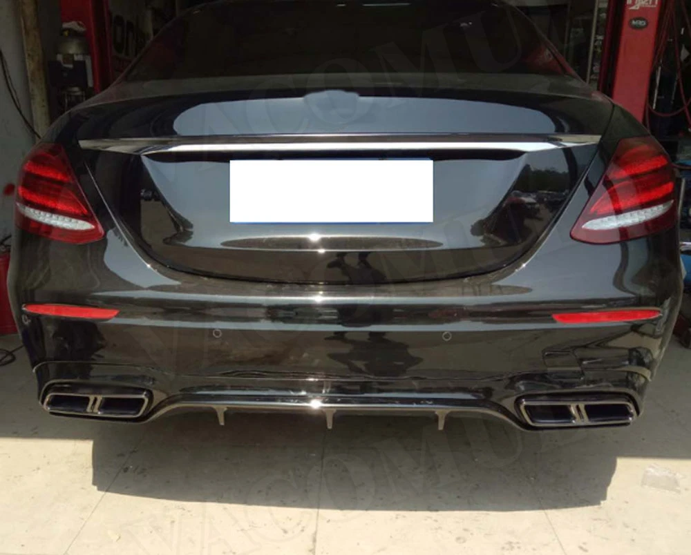 VACOMUL ABS Rear Bumper Lip Diffuser Spoiler with Exhaust Tips for Benz E Class W213 E200 E260 E300 2017-2019 E63 Style Bumper
VACOMUL ABS Rear Bumper Lip Diffuser Spoiler with Exhaust Tips for Benz E Class W213 E200 E260 E300 2017-2019 E63 Style Bumper