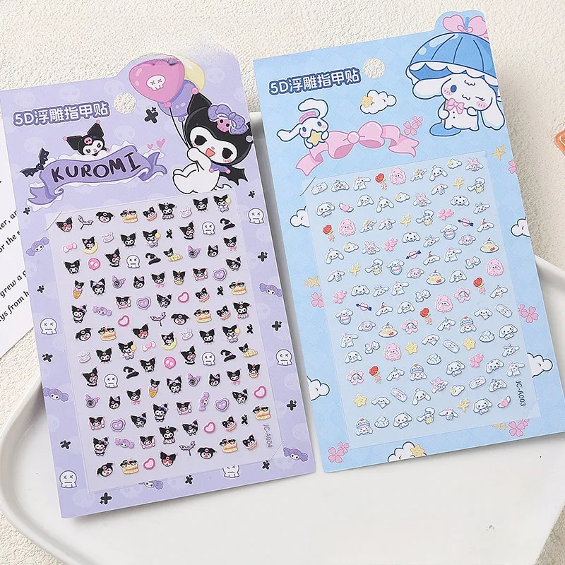 Adorable Cartoon Kurumi Nail Stickers in 5D Floating Relief Design - Cute Waterproof Nail Art Decals for Kids
Adorable Cartoon Kurumi Nail Stickers in 5D Floating Relief Design - Cute Waterproof Nail Art Decals for Kids