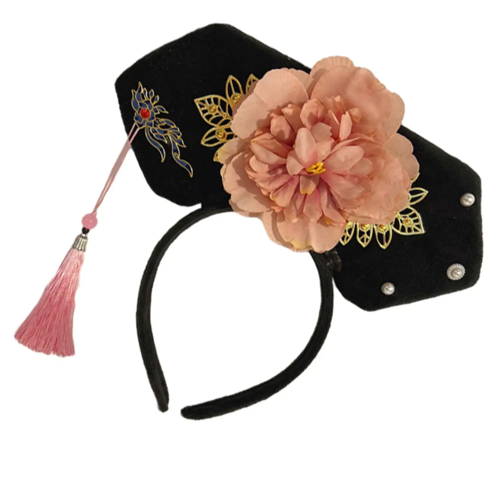 Chinese Headwear Hair Hoop Fancy Dress Embellished Hair Band Antique Headband Qing Headband for Stage Performance Adult
Chinese Headwear Hair Hoop Fancy Dress Embellished Hair Band Antique Headband Qing Headband for Stage Performance Adult