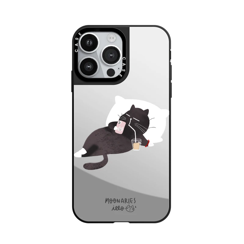 Little Black Cat Lying down Drinks Acrylic Or Mirror Phone Case With MagSafe for iPhone 16 12 14 13 15 Pro Max Plus Cute Case
Little Black Cat Lying down Drinks Acrylic Or Mirror Phone Case With MagSafe for iPhone 16 12 14 13 15 Pro Max Plus Cute Case