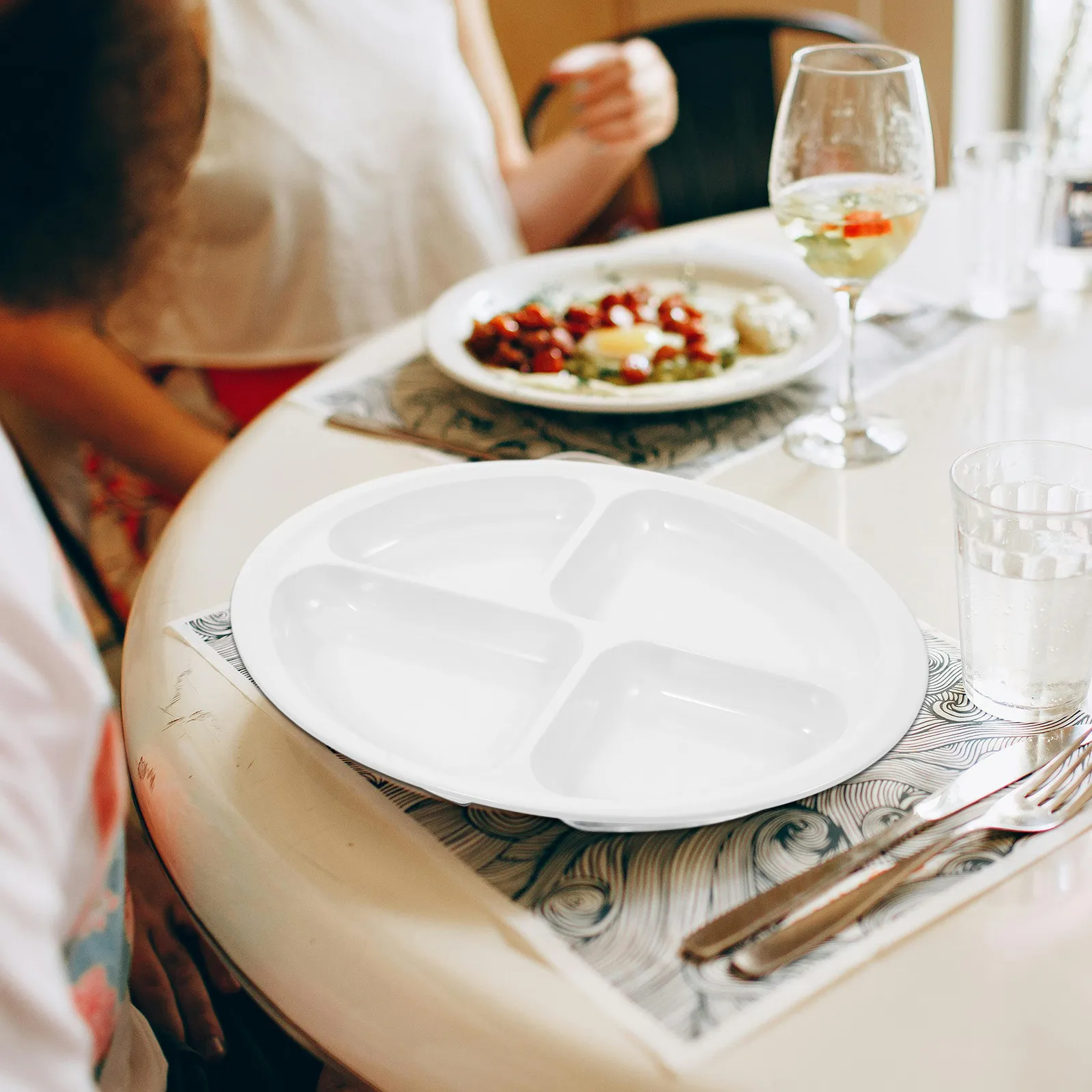 Melamine Divided Plate for Adults Elderly Special Needs Portion Control Multi-Grid Separation Spillproof Antiscald Nonslip
Melamine Divided Plate for Adults Elderly Special Needs Portion Control Multi-Grid Separation Spillproof Antiscald Nonslip