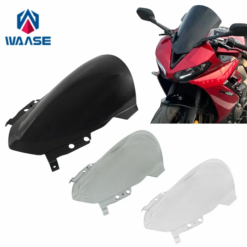 WAASE Front Windscreen Windshield Fly Screen Shield Wind Deflector For Triumph Daytona 660 2024 2025
WAASE Front Windscreen Windshield Fly Screen Shield Wind Deflector For Triumph Daytona 660 2024 2025