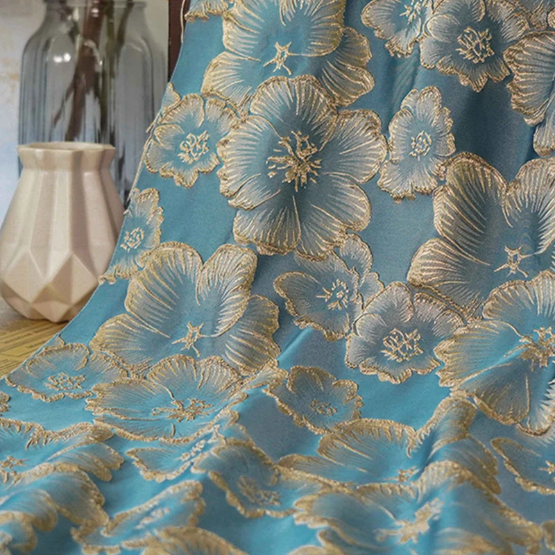 Elegant three-dimensional concave-convex gilded flower dress fabric retro spring and autumn coat women's luggage clothing fabric
Elegant three-dimensional concave-convex gilded flower dress fabric retro spring and autumn coat women's luggage clothing fabric