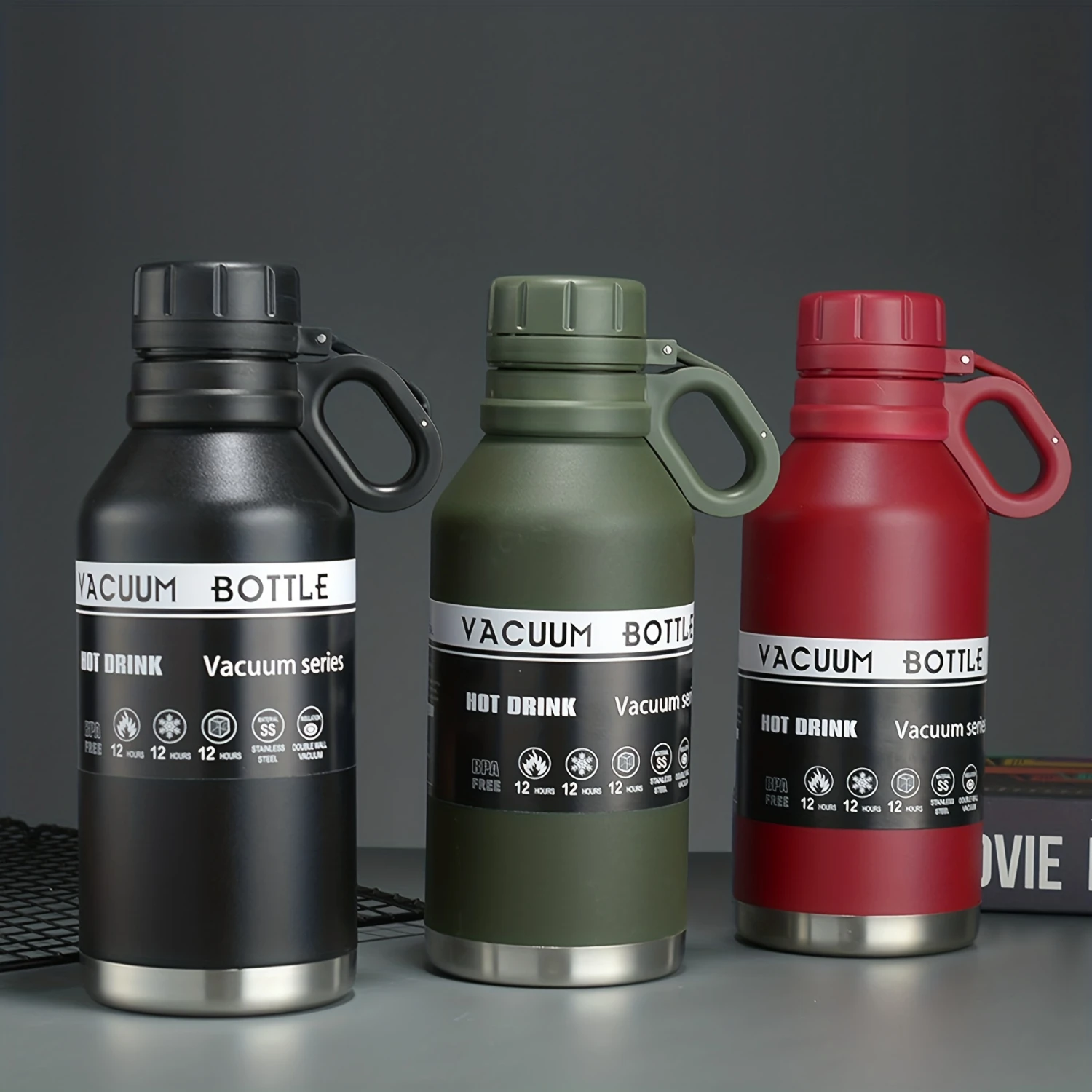 1PC Large Vacuum Bottle 40oz Stainless Steel Insulated Water Bottle Travel Thermal Flask Hot Cold Beverages Summer Winter Outdoo
1PC Large Vacuum Bottle 40oz Stainless Steel Insulated Water Bottle Travel Thermal Flask Hot Cold Beverages Summer Winter Outdoo
