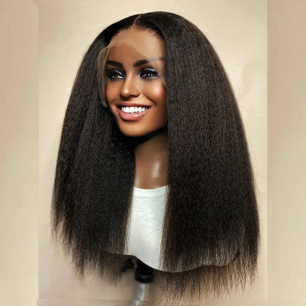 26 Inch Long Black Preplucked 180%Density Glueless Yaki Straight Lace Front Wig BabyHair Heat Temperature Daily Cosplay Wigs
26 Inch Long Black Preplucked 180%Density Glueless Yaki Straight Lace Front Wig BabyHair Heat Temperature Daily Cosplay Wigs
