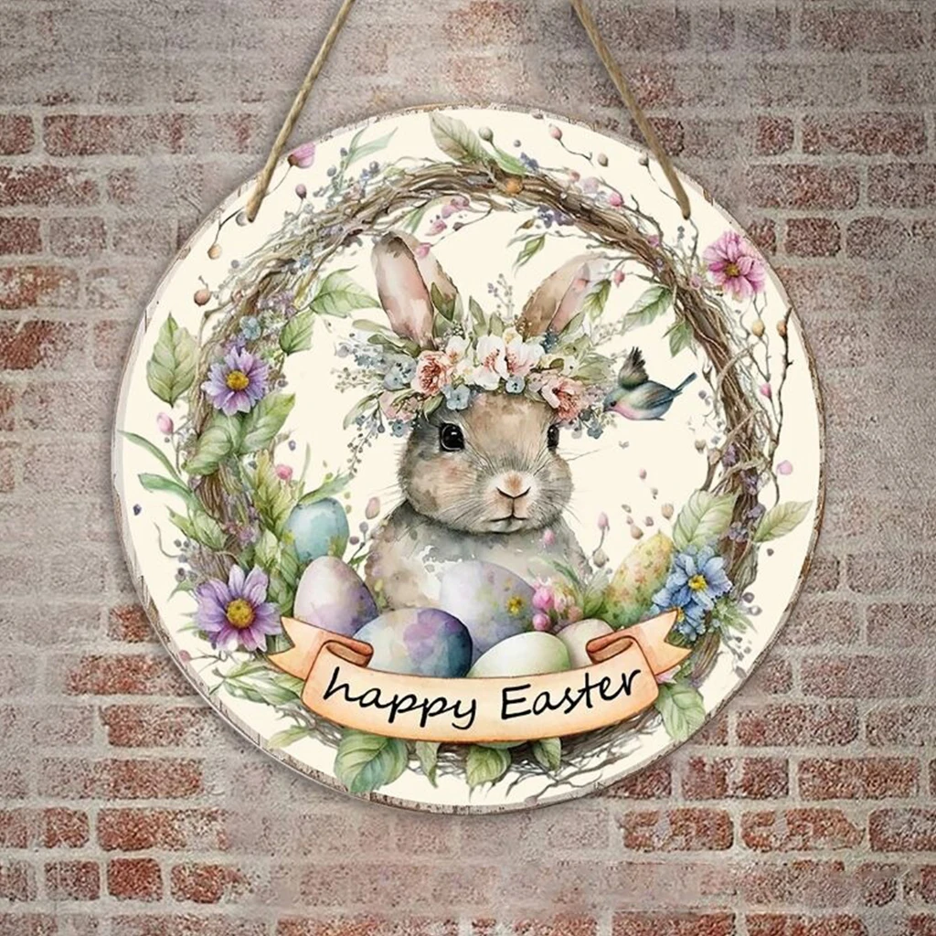 Easter Day Decors Wooden Plaque Welcome Spring Rabbit Flower Garland Bunny Doorplate Happy Easter Day Party Supplies Pendant
Easter Day Decors Wooden Plaque Welcome Spring Rabbit Flower Garland Bunny Doorplate Happy Easter Day Party Supplies Pendant
