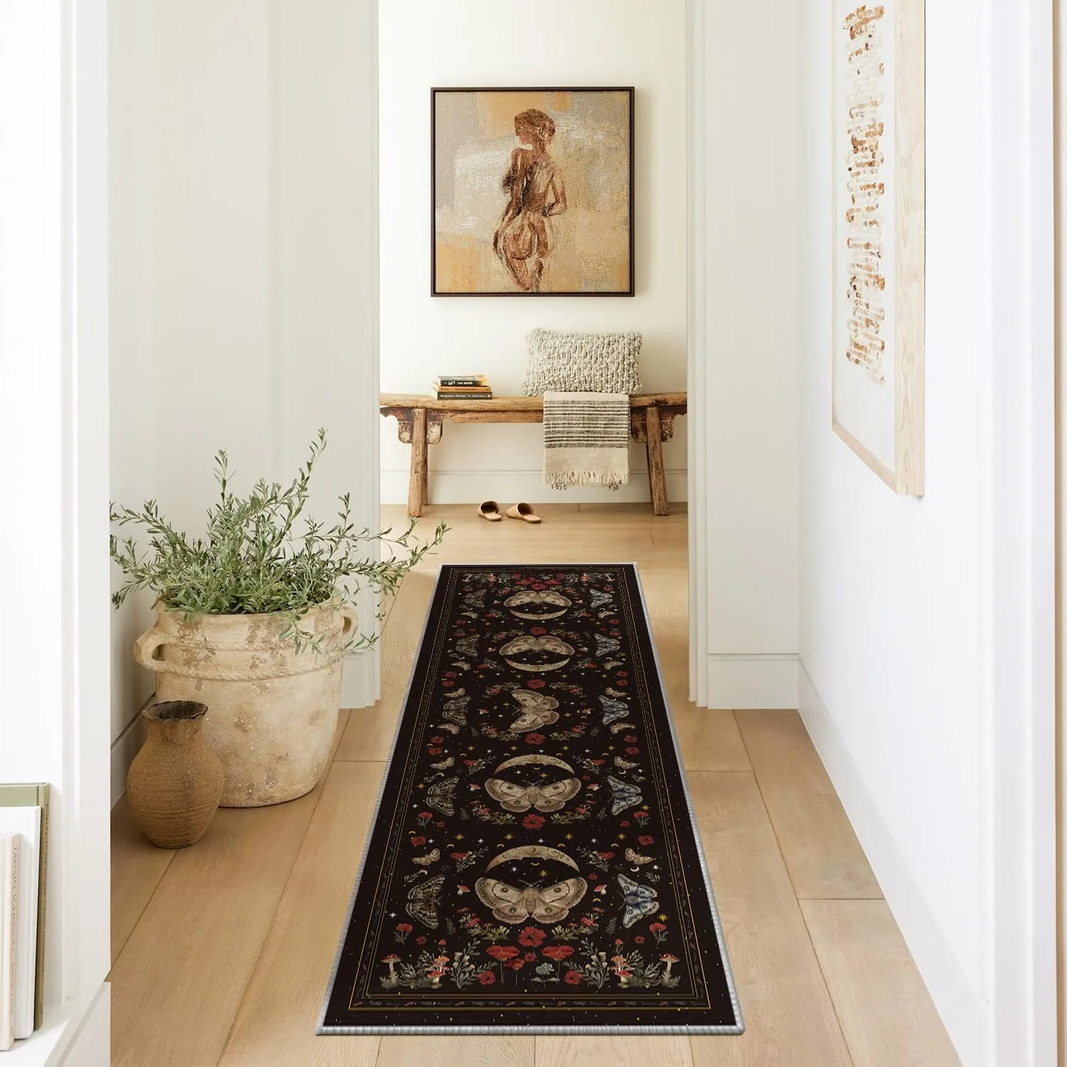Corridor Carpet Butterfly Insect Pattern Black Carpets Machine Washable Non-slip Rug Home Decoration Rugs for Bedside Floor Mat
Corridor Carpet Butterfly Insect Pattern Black Carpets Machine Washable Non-slip Rug Home Decoration Rugs for Bedside Floor Mat