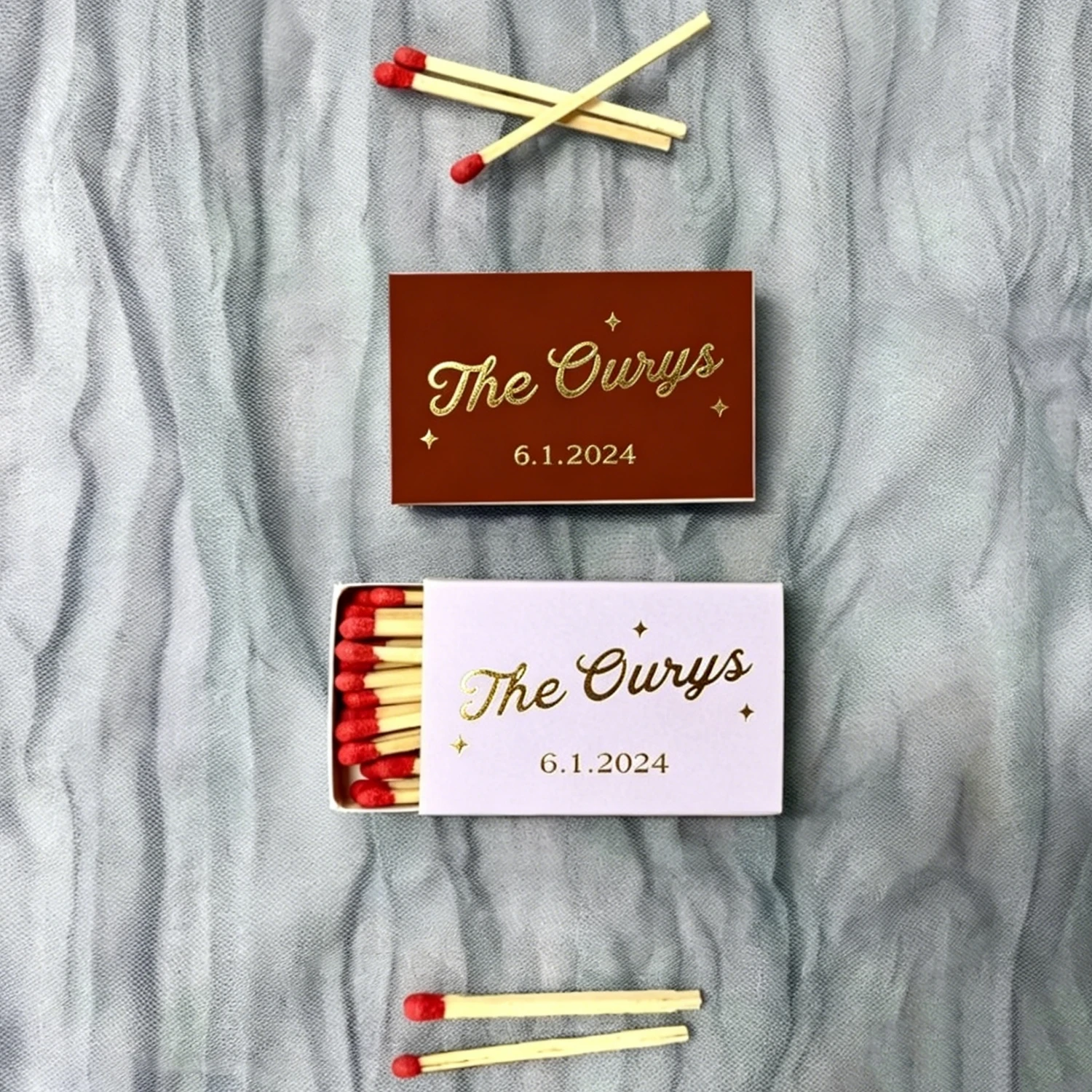 Custom Wedding Superior Matchboxes, Personalized Excellent Design, High-End Favours for Wedding Party
Custom Wedding Superior Matchboxes, Personalized Excellent Design, High-End Favours for Wedding Party
