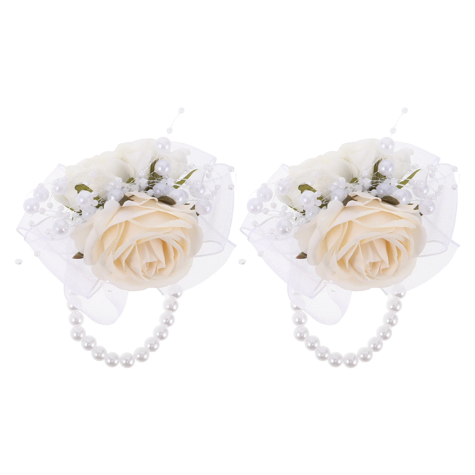 2Pcs Wedding Wrist Corsage Bridal Wrist Garlands Artificial Flower Corsage Wristlet Imitation Pearl Bridesmaid Party Prom
2Pcs Wedding Wrist Corsage Bridal Wrist Garlands Artificial Flower Corsage Wristlet Imitation Pearl Bridesmaid Party Prom