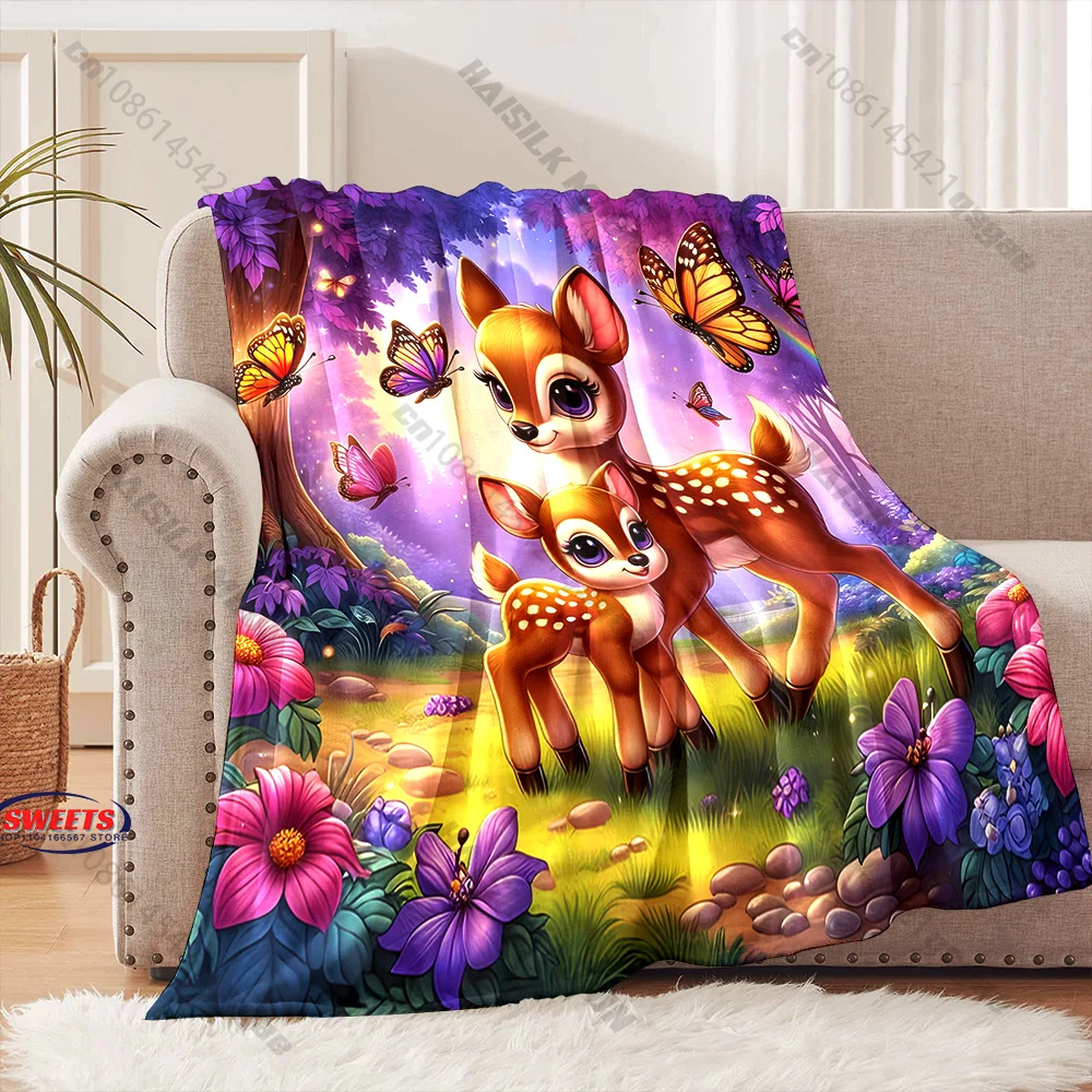 Deer and Butterflies Kids Blanket Multiple sizes kid's and adults' bedroom living room sofa decor blanket, Exquisite gift
Deer and Butterflies Kids Blanket Multiple sizes kid's and adults' bedroom living room sofa decor blanket, Exquisite gift