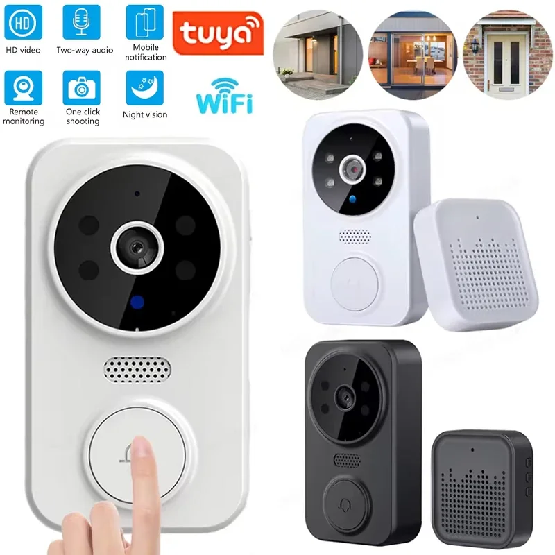 Tuya WiFi Visual Intercom Doorbell Remote Monitor Smart Video Door Bell Front-Door Camera Indoor Outdoor Surveillance Doorbells
Tuya WiFi Visual Intercom Doorbell Remote Monitor Smart Video Door Bell Front-Door Camera Indoor Outdoor Surveillance Doorbells