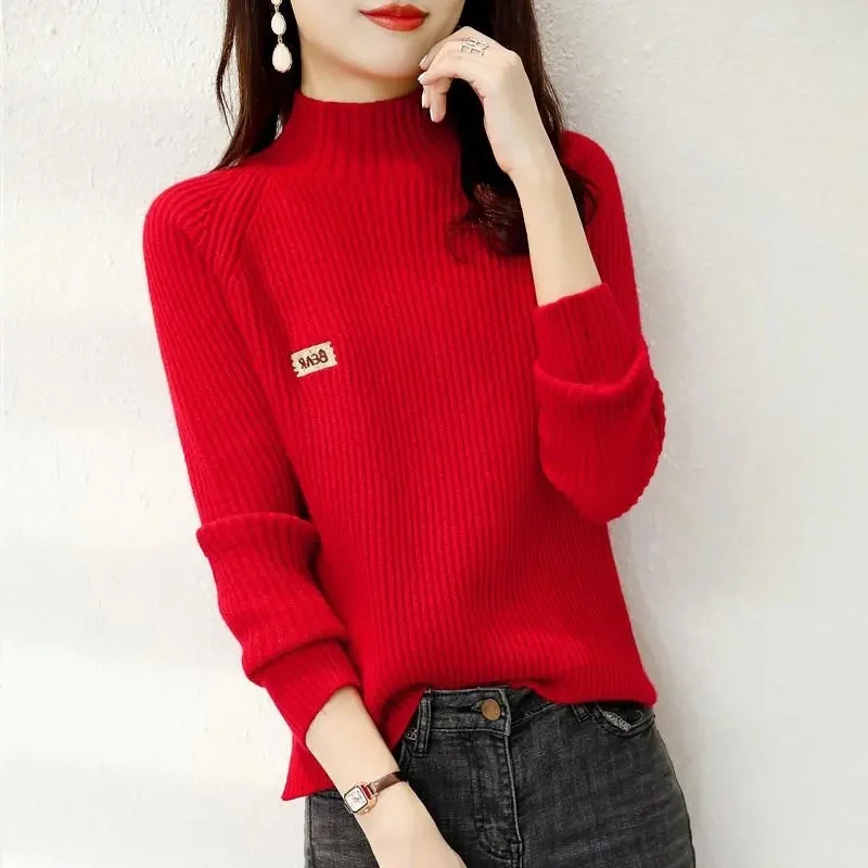 Women Sweater Turtleneck Pullovers Autumn Winter Sweaters New 2025 Long Sleeves Thick Warm Female Sweater
Women Sweater Turtleneck Pullovers Autumn Winter Sweaters New 2025 Long Sleeves Thick Warm Female Sweater