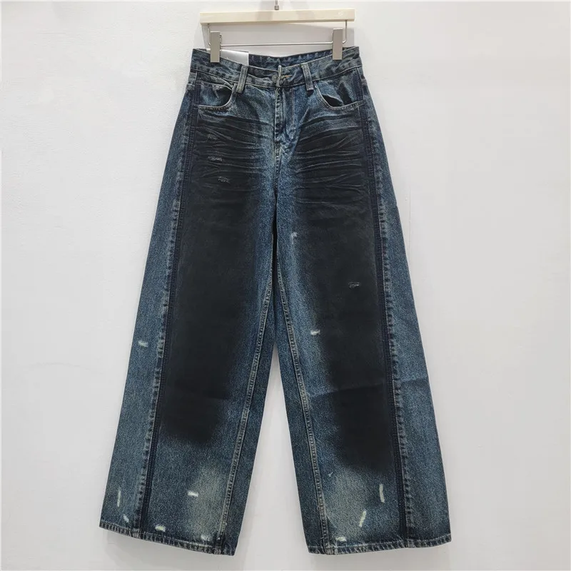 Denim Pant Women Wide Leg Jeans Long Pants High Waist Straight Trousers Y2k Streetwear Elegant Splice Work Casual Loose
Denim Pant Women Wide Leg Jeans Long Pants High Waist Straight Trousers Y2k Streetwear Elegant Splice Work Casual Loose