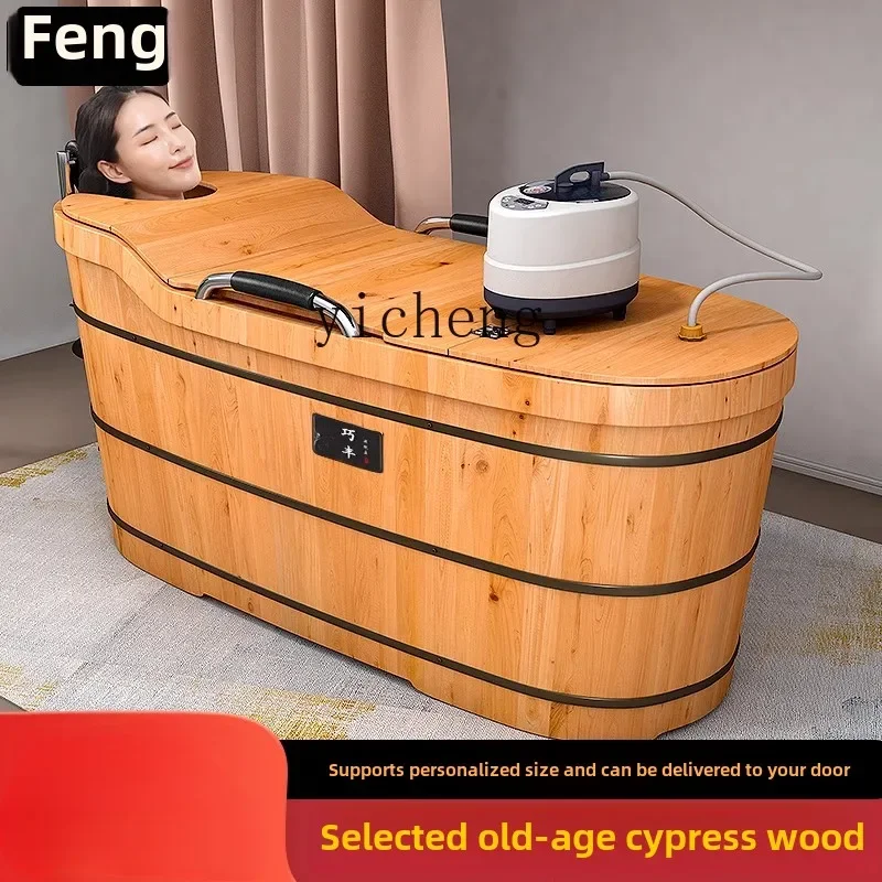 ZC cedar wood bath bucket adult whole body household solid wood bath basin thickened wooden bucket large sweat steam bucket
ZC cedar wood bath bucket adult whole body household solid wood bath basin thickened wooden bucket large sweat steam bucket