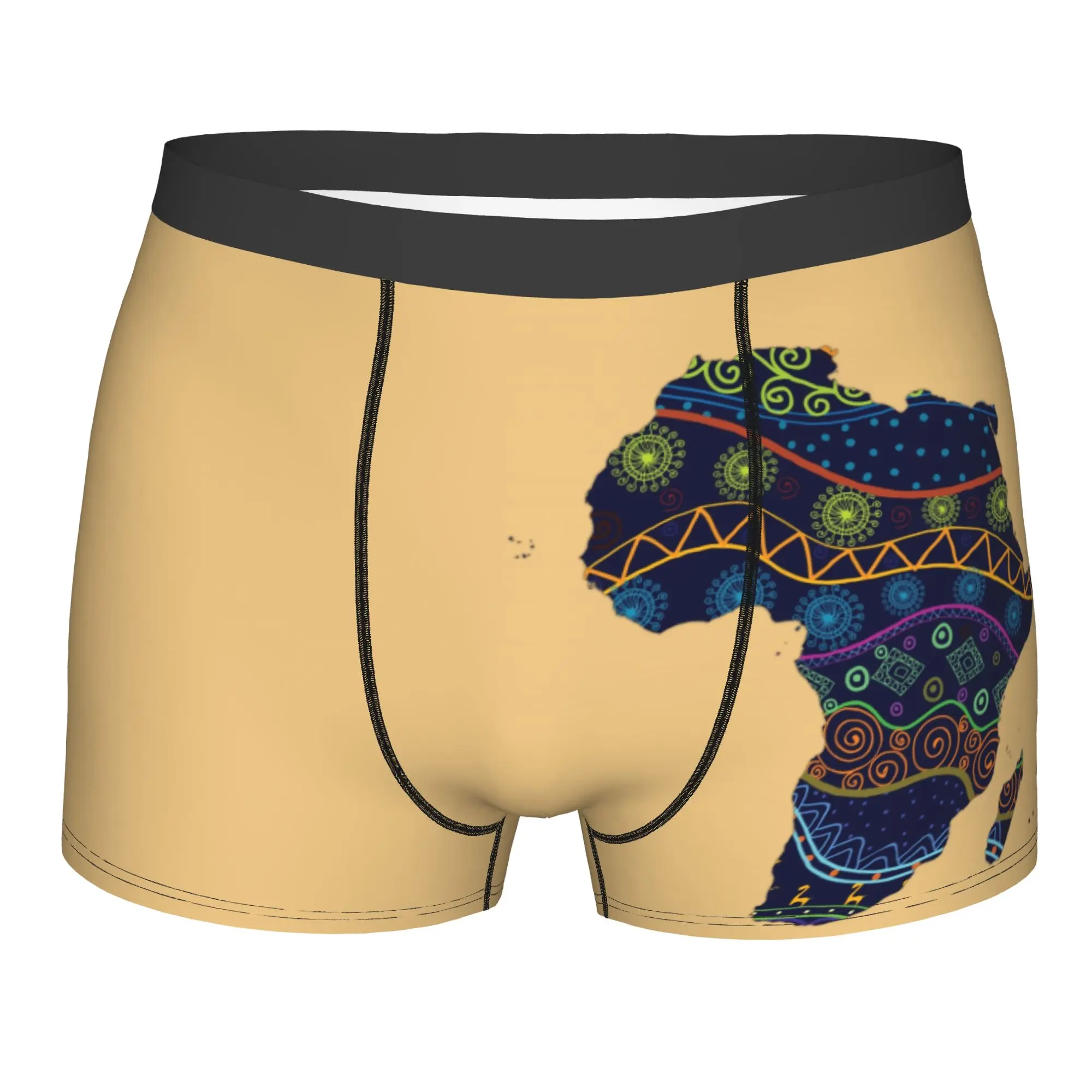 Customized Novelty Africa Map with Tribal Ethnic Art Boxers Shorts Panties Men's Comfortable Geometric Pattern Briefs Underwear
Customized Novelty Africa Map with Tribal Ethnic Art Boxers Shorts Panties Men's Comfortable Geometric Pattern Briefs Underwear