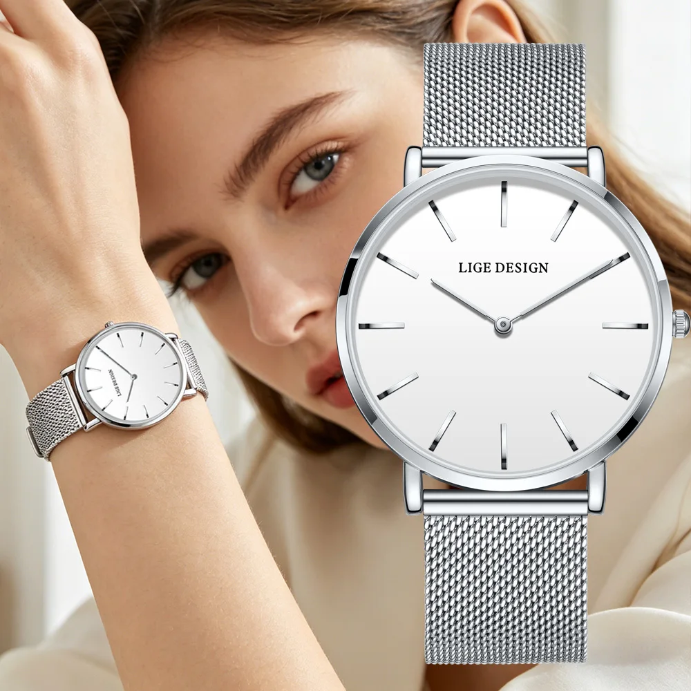 LIGE Fashion Luxury Womens Watch Ultra-thin Steel Mesh Strap Quartz Wristwatch Women Clock Casual Waterproof Watches Reloj Mujer
LIGE Fashion Luxury Womens Watch Ultra-thin Steel Mesh Strap Quartz Wristwatch Women Clock Casual Waterproof Watches Reloj Mujer