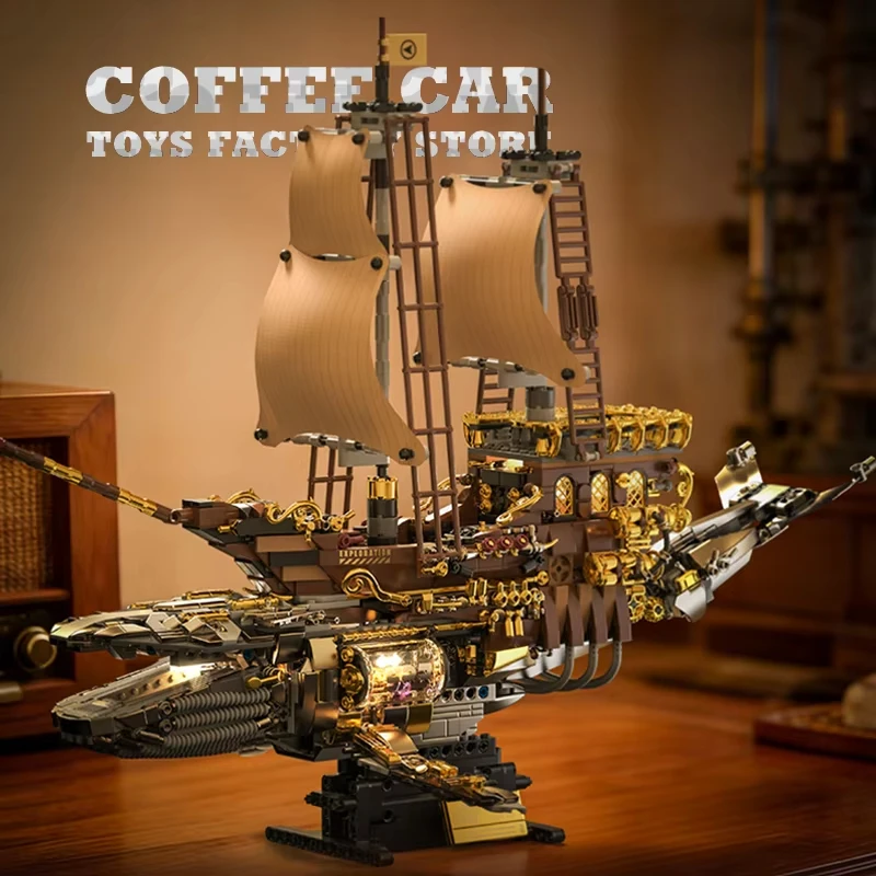 1979 Pcs Vintage Steam Whale Boat: MOC Creative Building Bricks Kit, DIY Home Office Decor Ornament, Great Gift.
1979 Pcs Vintage Steam Whale Boat: MOC Creative Building Bricks Kit, DIY Home Office Decor Ornament, Great Gift.