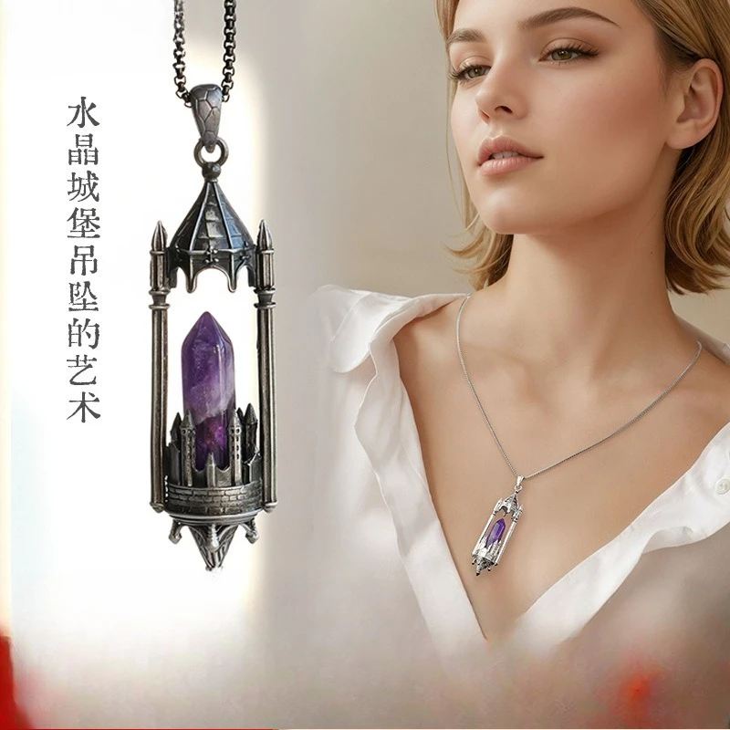 Оригинальный кулон с натуральным хрустальным замком, одноконечное хрустальное ожерелье для мужчин и женщин, инкрустированный кристаллами кулон «сделай сам», подарок
Оригинальный кулон с натуральным хрустальным замком, одноконечное хрустальное ожерелье для мужчин и женщин, инкрустированный кристаллами кулон «сделай сам», подарок