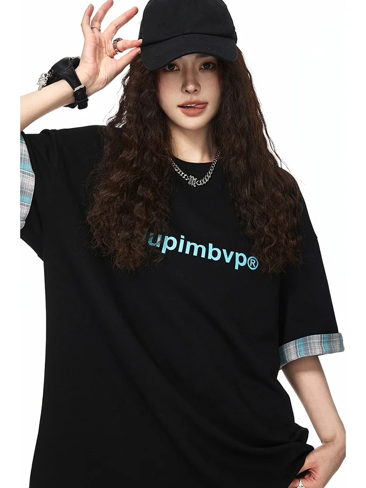 Retro Plaid Spliced Short Sleeve T-Shirt Men's Summer New Trendy Brand Print Versatile Loose Half Sleeve Couple's Top
Retro Plaid Spliced Short Sleeve T-Shirt Men's Summer New Trendy Brand Print Versatile Loose Half Sleeve Couple's Top
