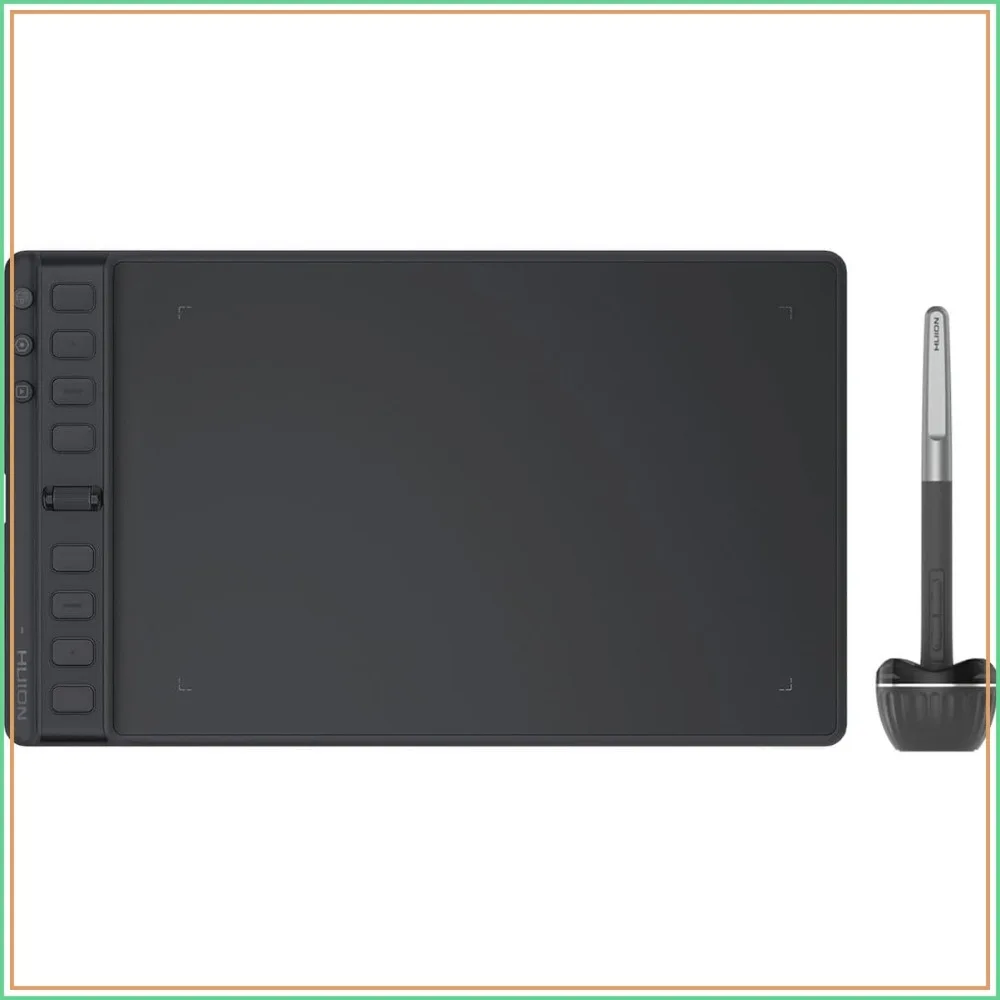 Professional Drawing Tablet with Scroll Wheel, 8 Custom Keys, Battery-Free Stylus, 60° Tilt Support, 9x5 inch, Black
Professional Drawing Tablet with Scroll Wheel, 8 Custom Keys, Battery-Free Stylus, 60° Tilt Support, 9x5 inch, Black