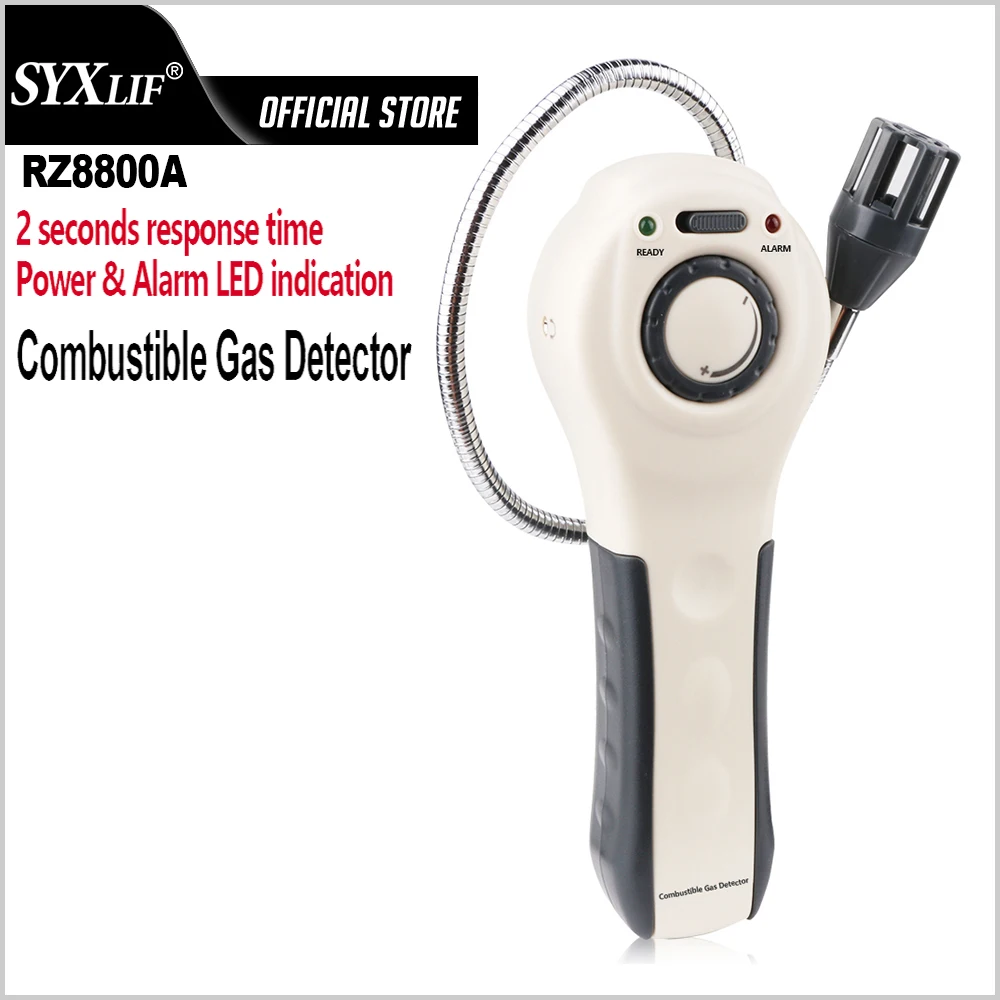 SYXLIF Combustible Gas Detector LED Alarm Gas Analyzer Gas Leak Detector PPM Meter Combustible Flammable Natural Tester
SYXLIF Combustible Gas Detector LED Alarm Gas Analyzer Gas Leak Detector PPM Meter Combustible Flammable Natural Tester