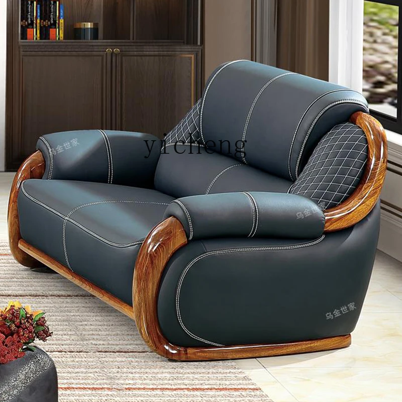 FY Ebony Wood Genuine Leather Sofa Solid Wood Sofa Living Room New Model 
FY Ebony Wood Genuine Leather Sofa Solid Wood Sofa Living Room New Model