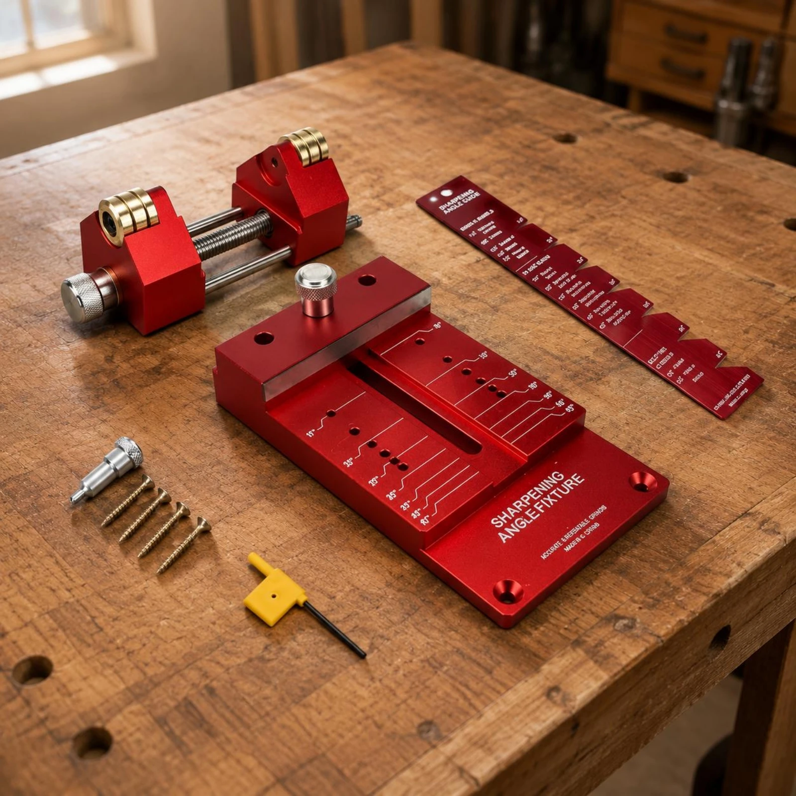 Fixed Angle Sharpening Holder Precise Control Cutting Tool Sharpening Jig Woodworking Cutting Tool Jig Easy to Use Metal Honing
Fixed Angle Sharpening Holder Precise Control Cutting Tool Sharpening Jig Woodworking Cutting Tool Jig Easy to Use Metal Honing
