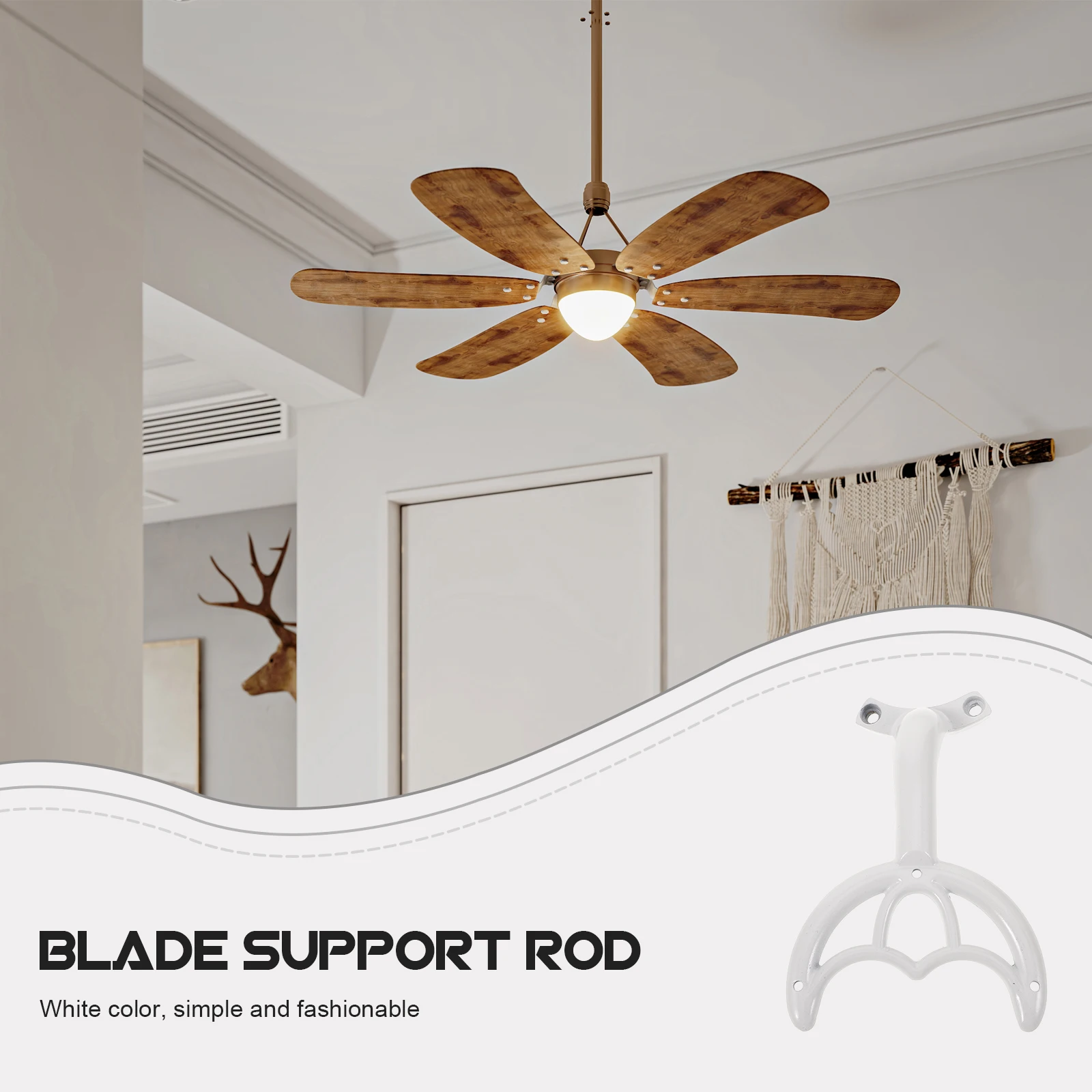 5pcs Fan Blade Support Rod Accessories White Easy Installation Replacement Parts Bracket Mount Sturdy Arm Home Use
5pcs Fan Blade Support Rod Accessories White Easy Installation Replacement Parts Bracket Mount Sturdy Arm Home Use