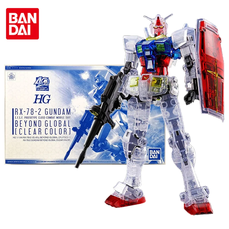 Bandai Genuine Gundam Model Kit Anime Figure HG RX-78-2 Beyond Global Clera Color Gunpla Anime Action Figure Toys for Children
Bandai Genuine Gundam Model Kit Anime Figure HG RX-78-2 Beyond Global Clera Color Gunpla Anime Action Figure Toys for Children