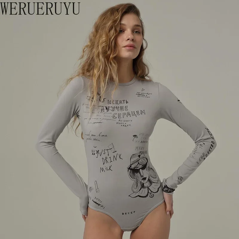 Fashion Print Graphic Bodysuit Women Long Sleeve Bodysuits Sexy Tops Autumn Winter Streetwear Light Bodycon Body Suits Womens
Fashion Print Graphic Bodysuit Women Long Sleeve Bodysuits Sexy Tops Autumn Winter Streetwear Light Bodycon Body Suits Womens