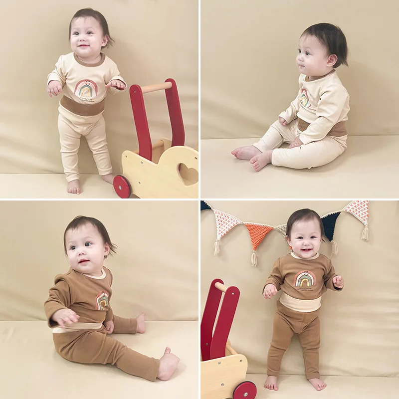 Baby Girls 2PCS Clothes Set Autumn Winter Long Sleeve Rainbow Letter Pullover High Waist Cotton Pants Suit Newborn Girls Outfits
Baby Girls 2PCS Clothes Set Autumn Winter Long Sleeve Rainbow Letter Pullover High Waist Cotton Pants Suit Newborn Girls Outfits