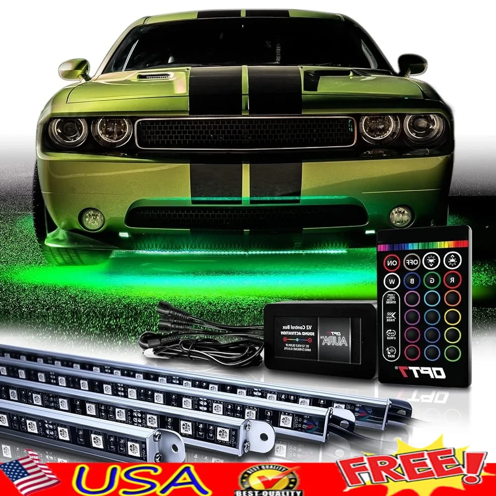 Waterproof LED Underglow Strip Lights Kit Remote Control RGB Car Neon Lights Multi-Color Effects Durable Aluminum Bars Door
Waterproof LED Underglow Strip Lights Kit Remote Control RGB Car Neon Lights Multi-Color Effects Durable Aluminum Bars Door