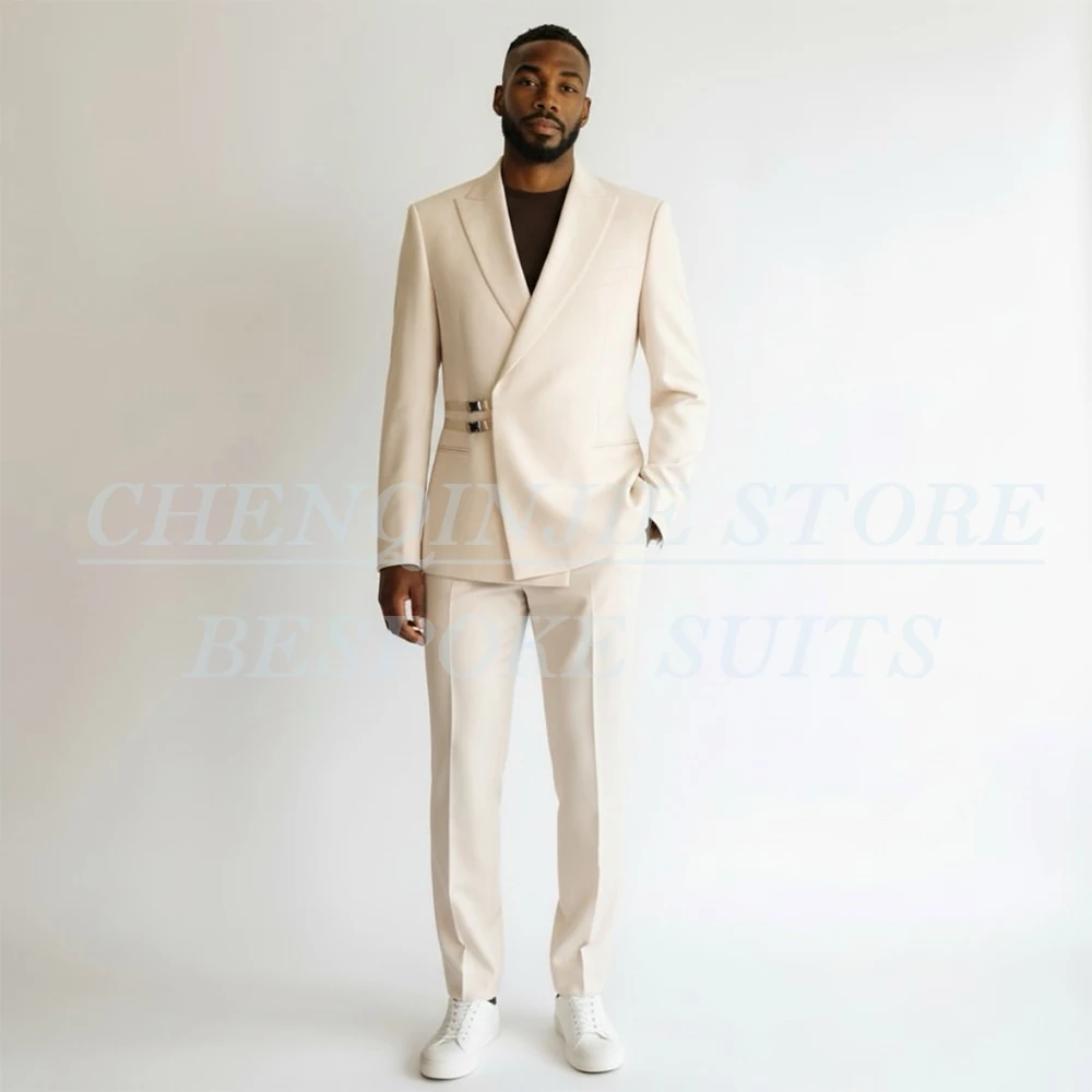 Gentlemen Men's Suits Formal Single Breasted Peak Lapel Blazer Wedding Customized Groomsmen 2 Piece Jacket Pants Clothing
Gentlemen Men's Suits Formal Single Breasted Peak Lapel Blazer Wedding Customized Groomsmen 2 Piece Jacket Pants Clothing