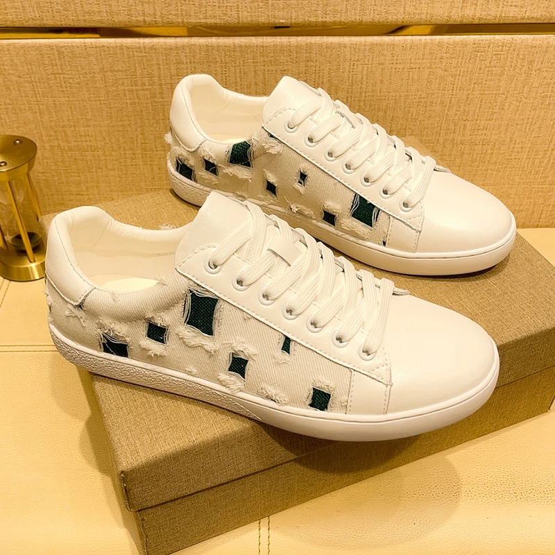 Sneakers Casual Men Designer Popular Punk Board Shoes Fashion Leather Canva Breathable Height Increased Flat Platform White Shoe
Sneakers Casual Men Designer Popular Punk Board Shoes Fashion Leather Canva Breathable Height Increased Flat Platform White Shoe