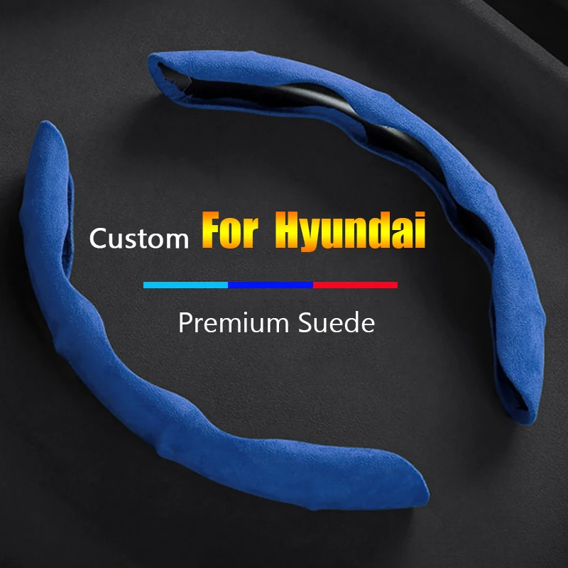 Car Steering Wheel Cover Non-slip Suede For Hyundai Genesis ix25 Ix35 i30 KONA Encino Solaris Azera Santa Fe Car Accessories
Car Steering Wheel Cover Non-slip Suede For Hyundai Genesis ix25 Ix35 i30 KONA Encino Solaris Azera Santa Fe Car Accessories