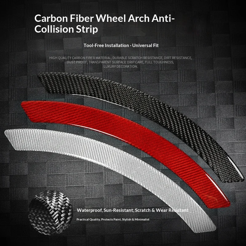 Wheel Eyebrow Anti-collision Strips Decorative Sticker General Modified Carbon Fiber Decorative Strips Anti-scratch Sticker for
Wheel Eyebrow Anti-collision Strips Decorative Sticker General Modified Carbon Fiber Decorative Strips Anti-scratch Sticker for